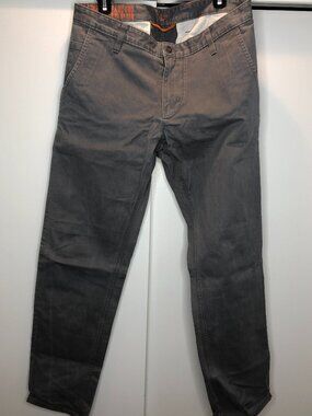 Gray Dockers Alpha collection Mens Chino's "Atheletic" fit 34/34